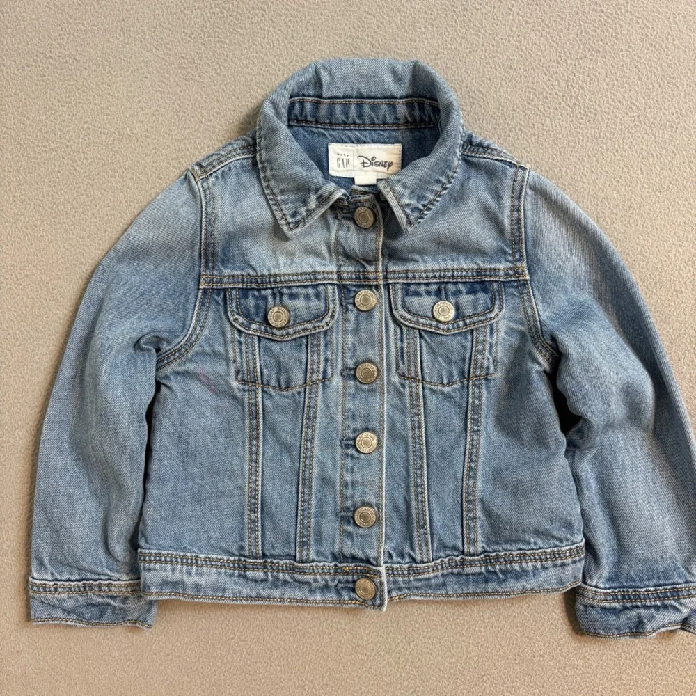 Baby Gap Disney Thumper Embroidered Denim Jacket Light Wash Toddler 3T